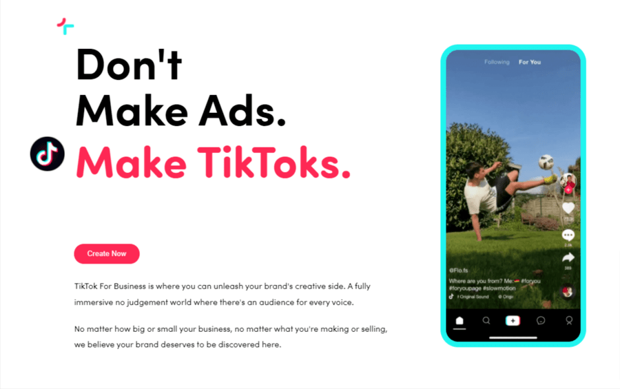 Try TikTok ads to get more TikTok followers