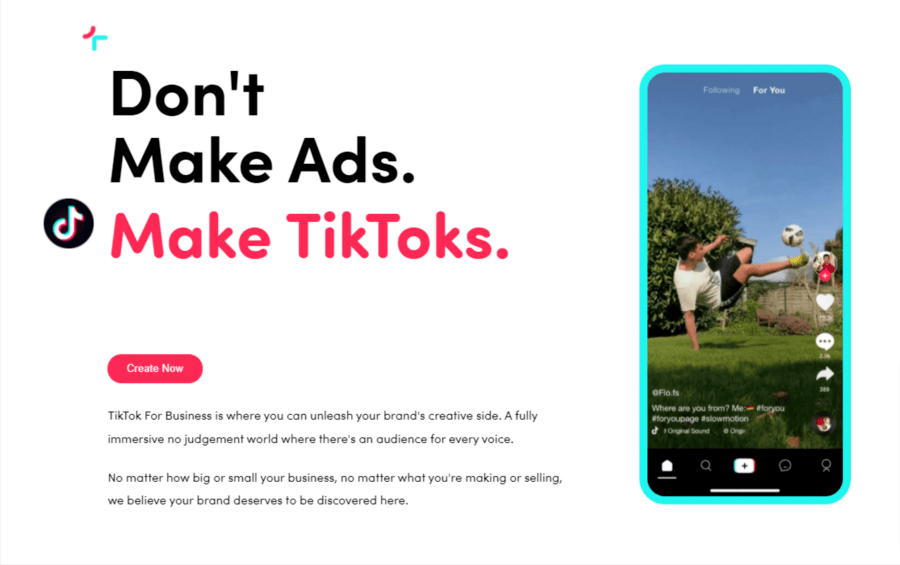 Experimente os anúncios TikTok para obter mais seguidores TikTok