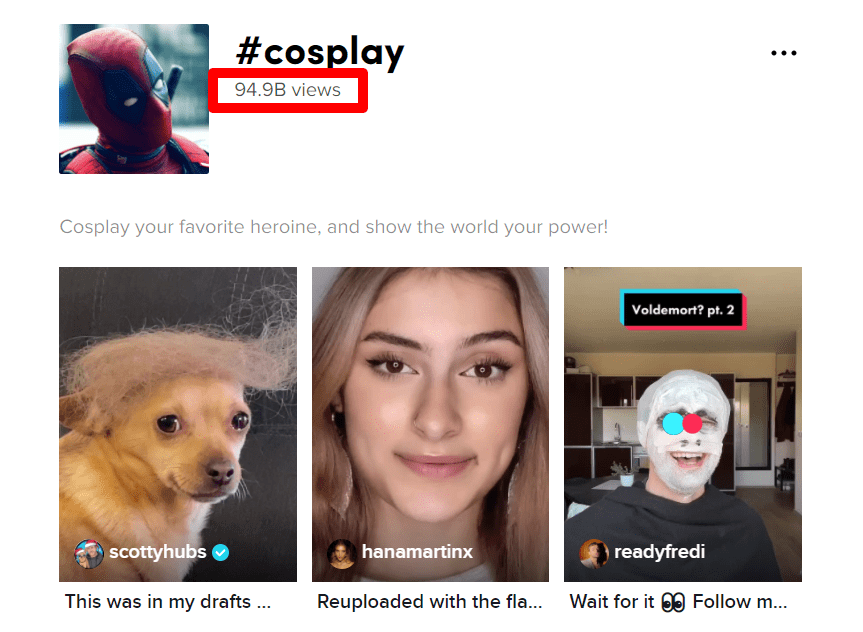 Comunidade de cosplay no TikTok tem 95 bilhões de visualizações